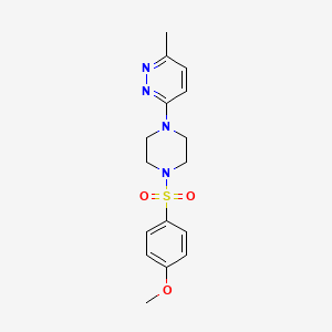 3-{4-[(4-methoxyphenyl)sulfonyl]-1-piperazinyl}-6-methylpyridazine