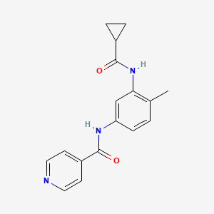 N-{3-[(cyclopropylcarbonyl)amino]-4-methylphenyl}isonicotinamide