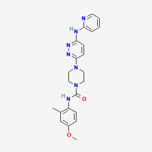 N-(4-methoxy-2-methylphenyl)-4-[6-(2-pyridinylamino)-3-pyridazinyl]-1-piperazinecarboxamide