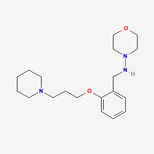 N-{2-[3-(1-piperidinyl)propoxy]benzyl}-4-morpholinamine