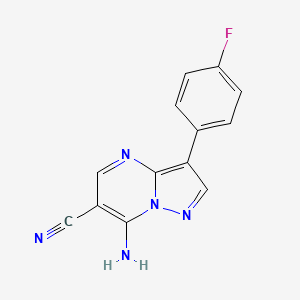 7-amino-3-(4-fluorophenyl)pyrazolo[1,5-a]pyrimidine-6-carbonitrile