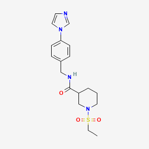 1-(ethylsulfonyl)-N-[4-(1H-imidazol-1-yl)benzyl]-3-piperidinecarboxamide