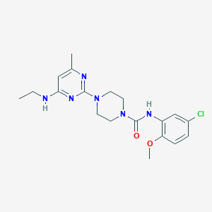 N-(5-chloro-2-methoxyphenyl)-4-[4-(ethylamino)-6-methyl-2-pyrimidinyl]-1-piperazinecarboxamide