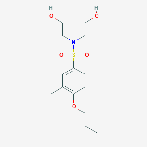 Bis(2-hydroxyethyl)[(3-methyl-4-propoxyphenyl)sulfonyl]amine