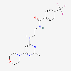 N-(2-{[2-methyl-6-(4-morpholinyl)-4-pyrimidinyl]amino}ethyl)-4-(trifluoromethyl)benzamide