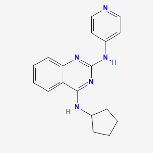 N~4~-cyclopentyl-N~2~-4-pyridinyl-2,4-quinazolinediamine