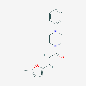 molecular formula C18H20N2O2 B448095 1-[3-(5-Methyl-2-furyl)acryloyl]-4-phenylpiperazine 