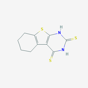 molecular formula C10H10N2S3 B448096 5,6,7,8-Tetrahydro-1H-benzo[4,5]thieno[2,3-d]pyrimidine-2,4-dithione CAS No. 37471-07-1