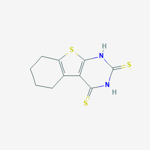 molecular formula C10H10N2S3 B448096 5,6,7,8-Tétrahydro-1H-benzo[4,5]thieno[2,3-d]pyrimidine-2,4-dithione CAS No. 37471-07-1