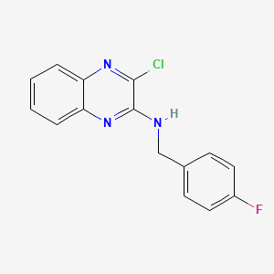 3-chloro-N-(4-fluorobenzyl)quinoxalin-2-amine