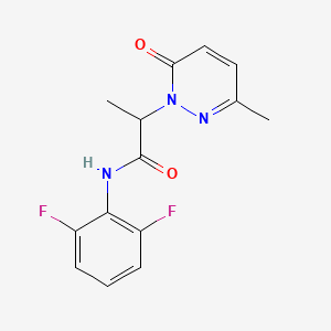 N-(2,6-difluorophenyl)-2-(3-methyl-6-oxo-1(6H)-pyridazinyl)propanamide