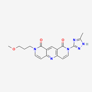 2-(3-methoxypropyl)-8-(3-methyl-1H-1,2,4-triazol-5-yl)pyrido[4,3-b]-1,6-naphthyridine-1,9(2H,8H)-dione