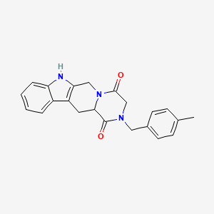 6-[(4-methylphenyl)methyl]-3,6,17-triazatetracyclo[8.7.0.03,8.011,16]heptadeca-1(10),11,13,15-tetraene-4,7-dione