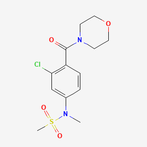 N-[3-chloro-4-(morpholine-4-carbonyl)phenyl]-N-methylmethanesulfonamide