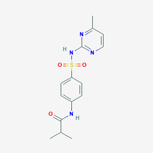 molecular formula C15H18N4O3S B448104 2-methyl-N-{4-[(4-methylpyrimidin-2-yl)sulfamoyl]phenyl}propanamide 