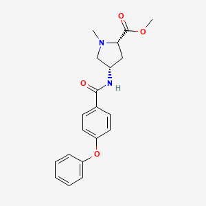 methyl (2S,4S)-1-methyl-4-[(4-phenoxybenzoyl)amino]pyrrolidine-2-carboxylate