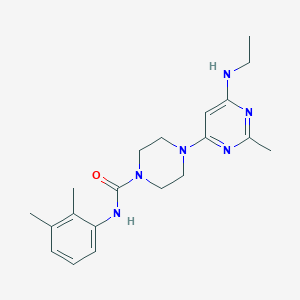 N-(2,3-dimethylphenyl)-4-[6-(ethylamino)-2-methyl-4-pyrimidinyl]-1-piperazinecarboxamide