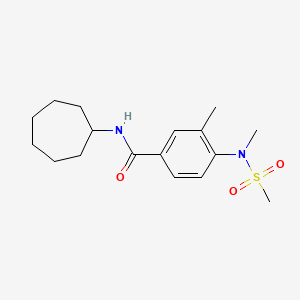 N-CYCLOHEPTYL-3-METHYL-4-(N-METHYLMETHANESULFONAMIDO)BENZAMIDE