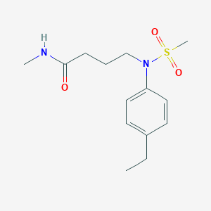 4-[N-(4-ETHYLPHENYL)METHANESULFONAMIDO]-N-METHYLBUTANAMIDE