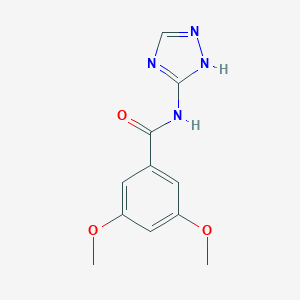 molecular formula C11H12N4O3 B448109 3,5-dimethoxy-N-(1H-1,2,4-triazol-5-yl)benzamide CAS No. 444938-03-8