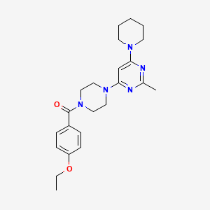 4-[4-(4-ethoxybenzoyl)-1-piperazinyl]-2-methyl-6-(1-piperidinyl)pyrimidine