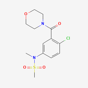 N-[4-chloro-3-(morpholine-4-carbonyl)phenyl]-N-methylmethanesulfonamide