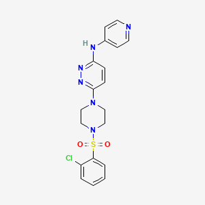 6-{4-[(2-chlorophenyl)sulfonyl]-1-piperazinyl}-N-4-pyridinyl-3-pyridazinamine