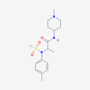 N~2~-(4-methylphenyl)-N~1~-(1-methyl-4-piperidinyl)-N~2~-(methylsulfonyl)alaninamide