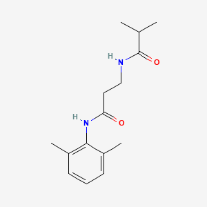 N~1~-(2,6-dimethylphenyl)-N~3~-isobutyryl-beta-alaninamide