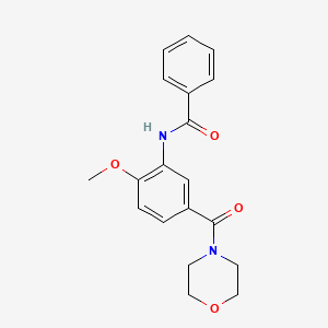 N-[2-methoxy-5-(4-morpholinylcarbonyl)phenyl]benzamide