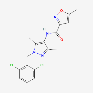 N-[1-(2,6-dichlorobenzyl)-3,5-dimethyl-1H-pyrazol-4-yl]-5-methyl-3-isoxazolecarboxamide