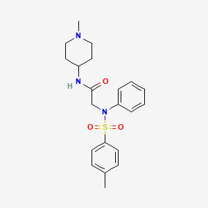 N~2~-[(4-methylphenyl)sulfonyl]-N~1~-(1-methyl-4-piperidinyl)-N~2~-phenylglycinamide