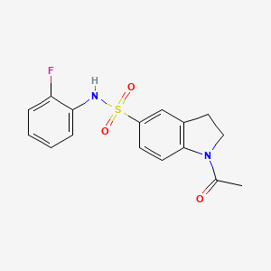 1-acetyl-N-(2-fluorophenyl)-5-indolinesulfonamide