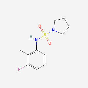 molecular formula C11H15FN2O2S B4481305 N-(3-fluoro-2-methylphenyl)-1-pyrrolidinesulfonamide 