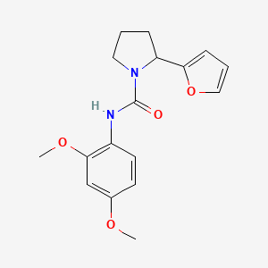 molecular formula C17H20N2O4 B4481311 N-(2,4-dimethoxyphenyl)-2-(2-furyl)-1-pyrrolidinecarboxamide 