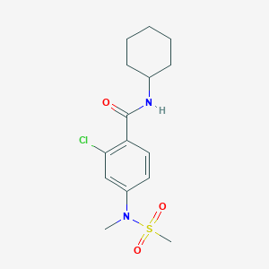 2-CHLORO-N-CYCLOHEXYL-4-(N-METHYLMETHANESULFONAMIDO)BENZAMIDE