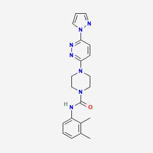 N-(2,3-dimethylphenyl)-4-[6-(1H-pyrazol-1-yl)-3-pyridazinyl]-1-piperazinecarboxamide