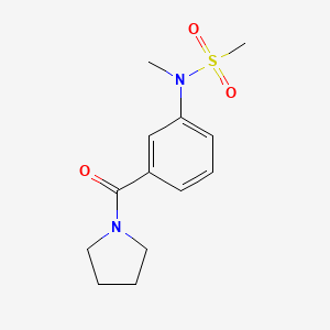 N-methyl-N-[3-(pyrrolidine-1-carbonyl)phenyl]methanesulfonamide