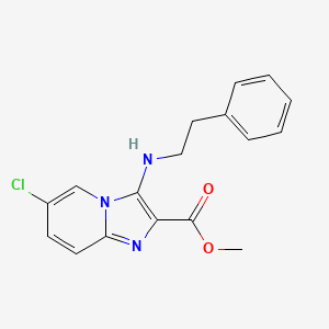 methyl 6-chloro-3-[(2-phenylethyl)amino]imidazo[1,2-a]pyridine-2-carboxylate