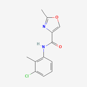 N-(3-chloro-2-methylphenyl)-2-methyl-1,3-oxazole-4-carboxamide