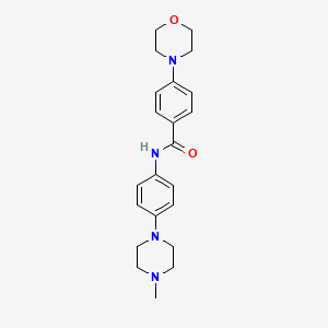 N-[4-(4-methyl-1-piperazinyl)phenyl]-4-(4-morpholinyl)benzamide