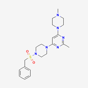 4-[4-(benzylsulfonyl)-1-piperazinyl]-2-methyl-6-(4-methyl-1-piperazinyl)pyrimidine