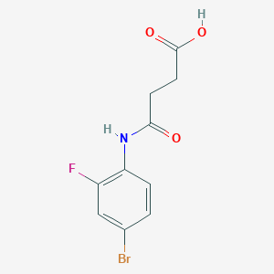 4-(4-Bromo-2-fluoroanilino)-4-oxobutanoic acid