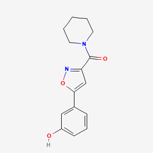 3-[3-(1-piperidinylcarbonyl)-5-isoxazolyl]phenol