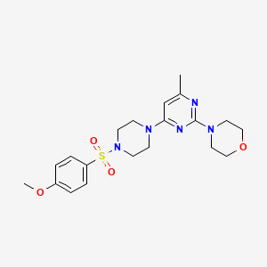 4-(4-{4-[(4-methoxyphenyl)sulfonyl]-1-piperazinyl}-6-methyl-2-pyrimidinyl)morpholine