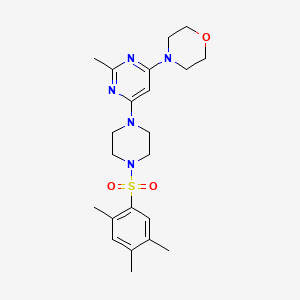 4-{2-Methyl-6-[4-(2,4,5-trimethylbenzenesulfonyl)piperazin-1-YL]pyrimidin-4-YL}morpholine