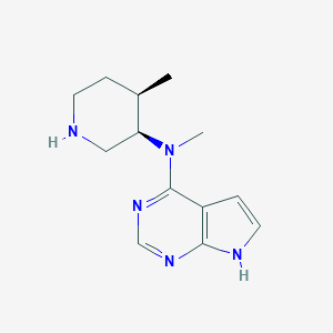 molecular formula C13H19N5 B044815 N-甲基-N-((3R,4R)-4-甲基哌啶-3-基)-7H-吡咯并[2,3-d]嘧啶-4-胺 CAS No. 477600-74-1