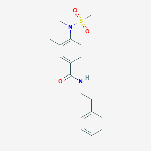 3-METHYL-4-(N-METHYLMETHANESULFONAMIDO)-N-(2-PHENYLETHYL)BENZAMIDE