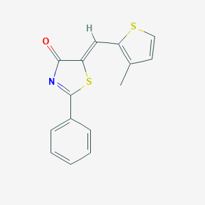 (Z)-5-((3-methylthiophen-2-yl)methylene)-2-phenylthiazol-4(5H)-one