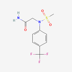 2-[(Methylsulfonyl)[4-(trifluoromethyl)phenyl]amino]acetamide